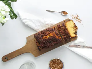 Coconut Coffee Crunch Loaf