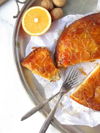 Orange Tarte Tatin Skillet Cake