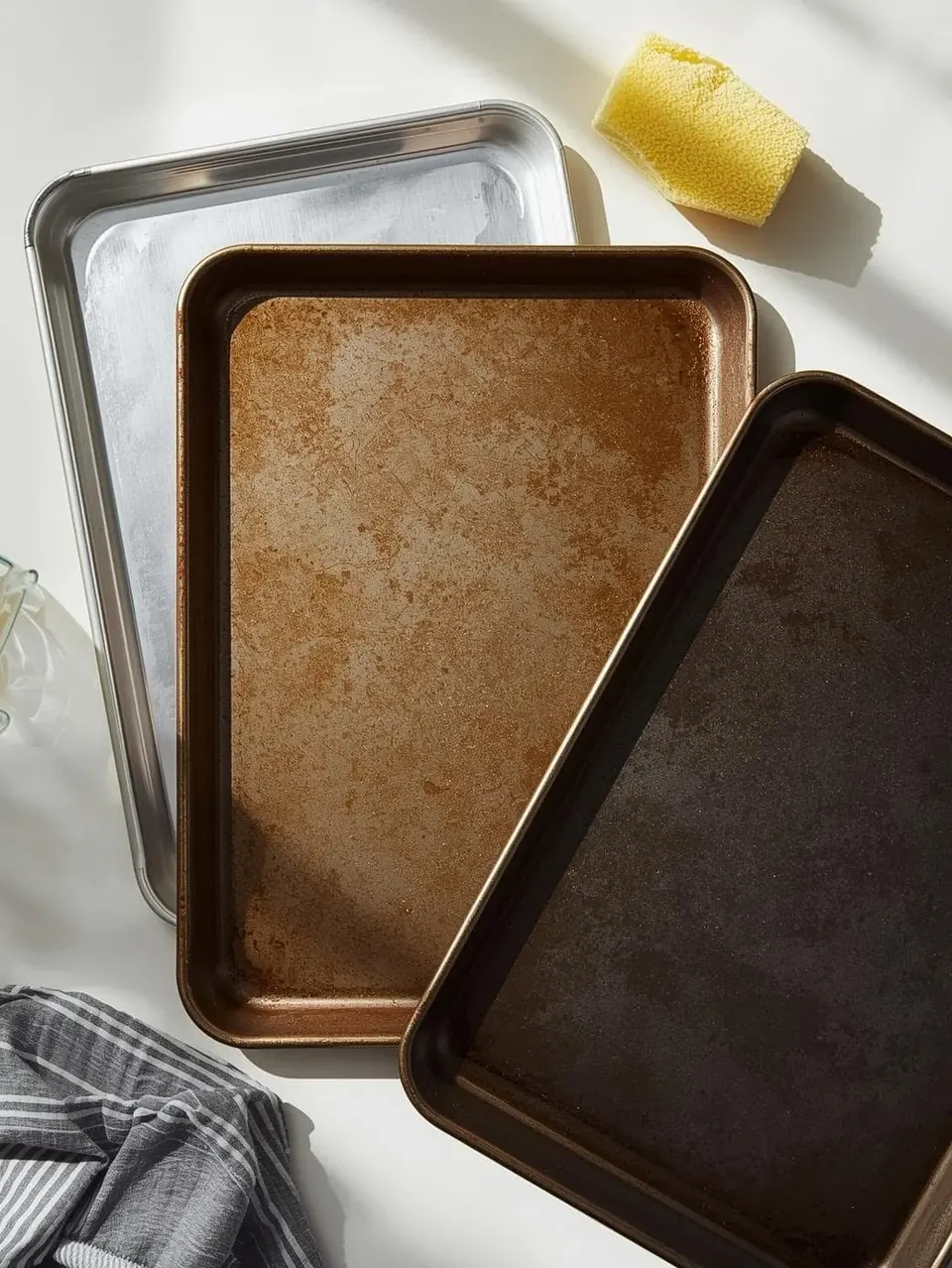 how to clean cookie sheets