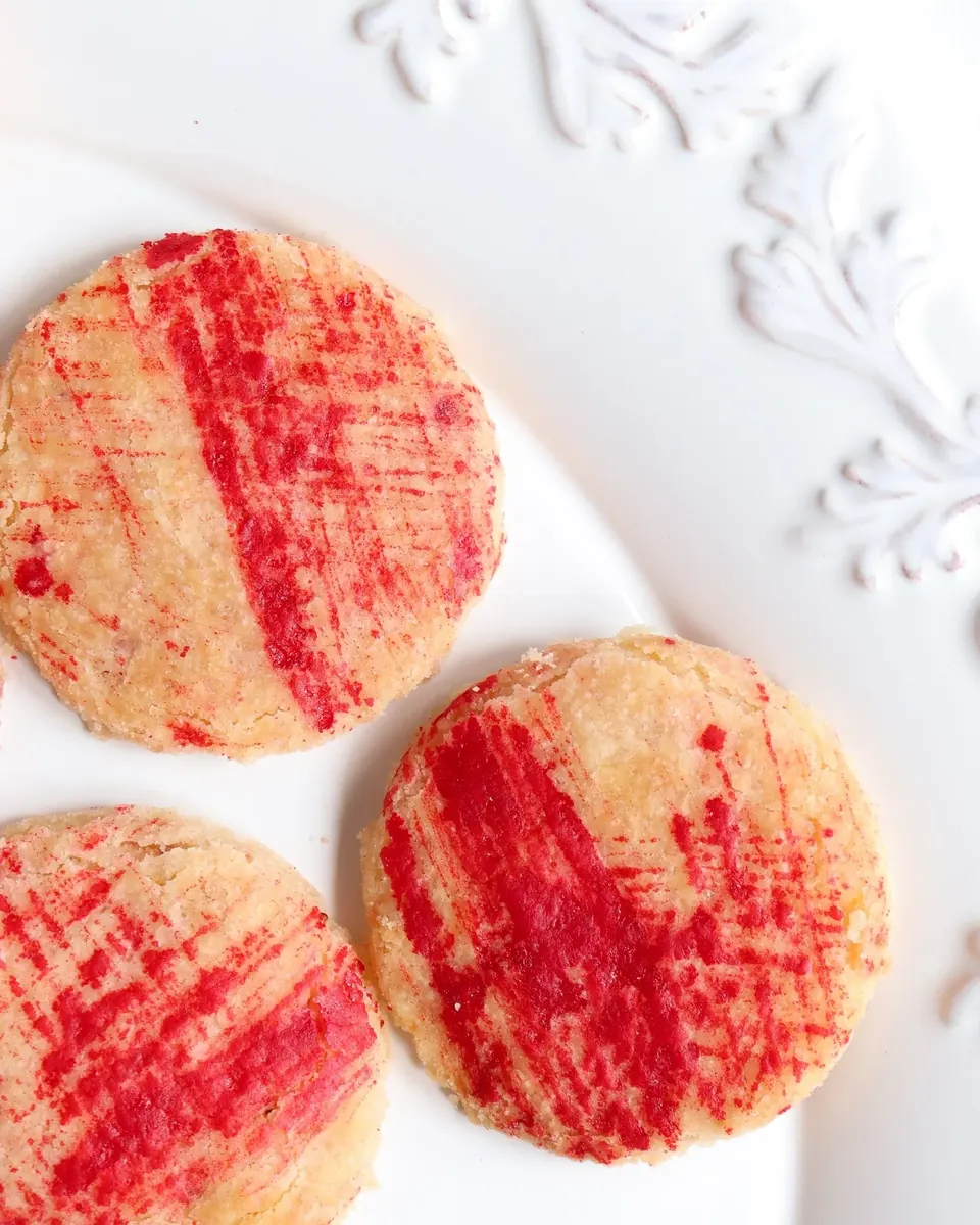 strawberry shortbread cookies
