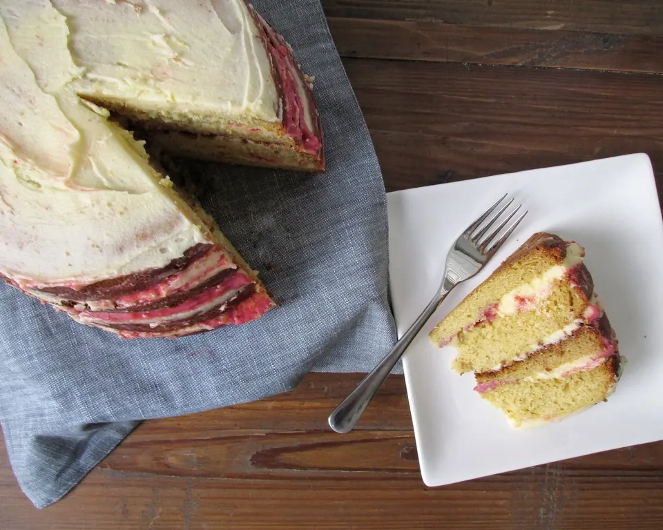 plum curd layer cake aka sunday cake