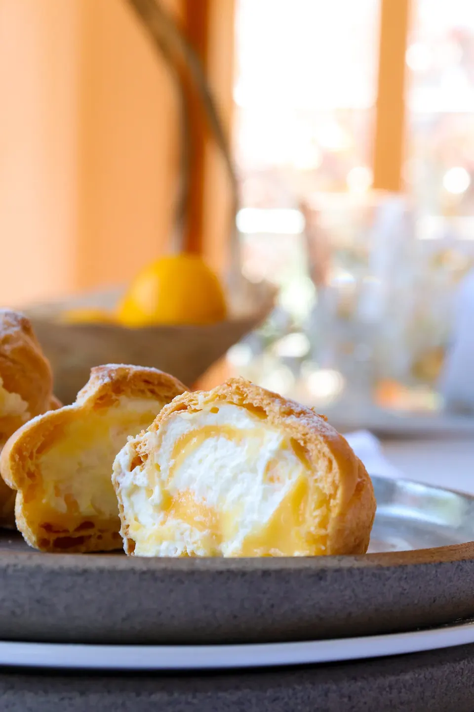 lemon curd profiteroles recipe stripes and willows