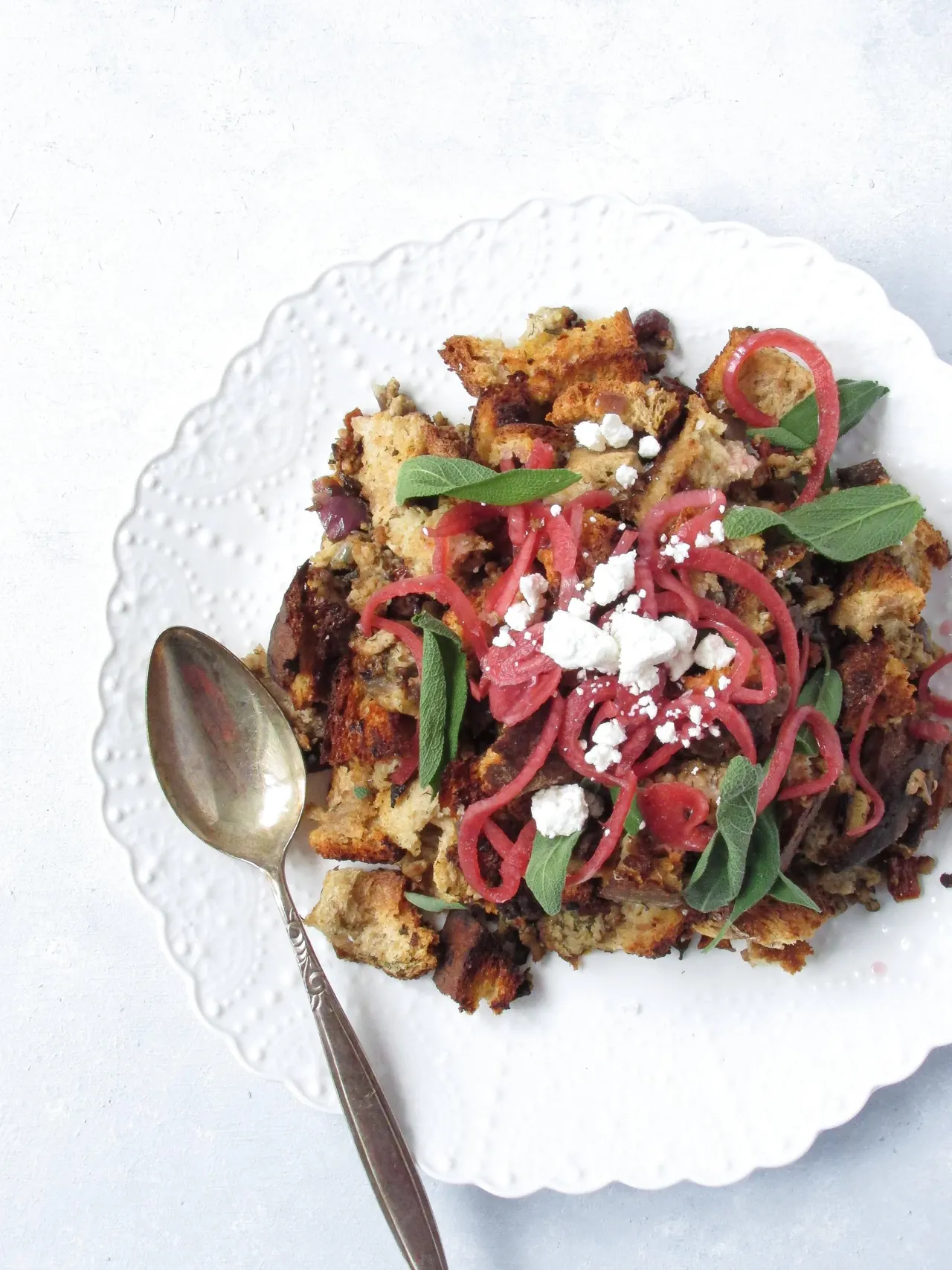 Ground Pork Sage Stuffing with Sun-Dried Tomatoes