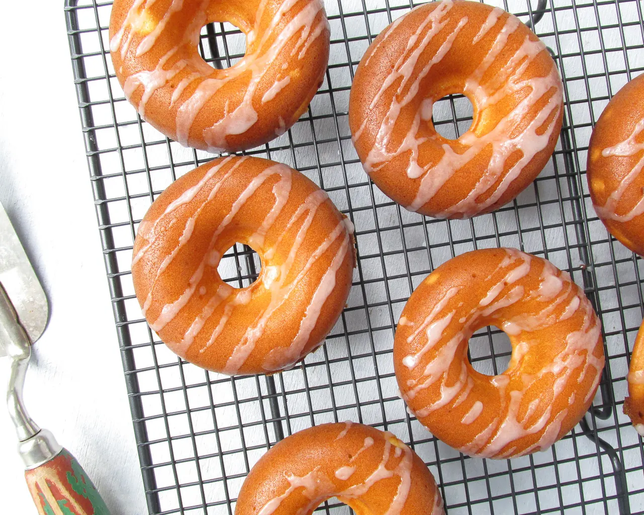 Lemon Glazed Greek Yogurt Donuts
