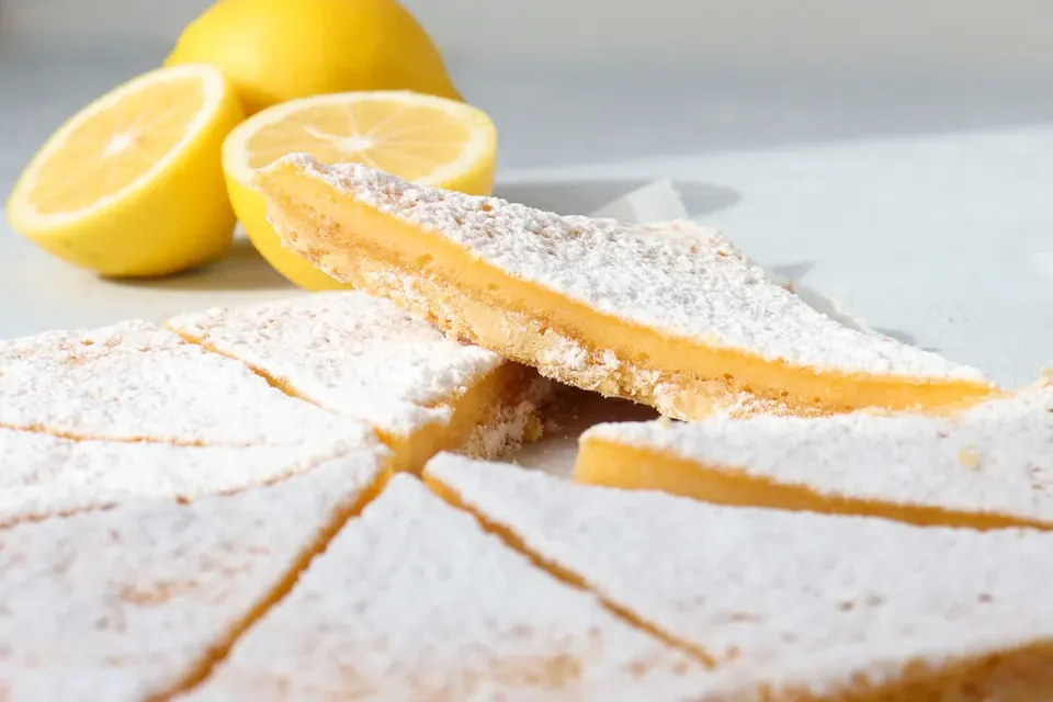 lemon tart slice bars recipe
