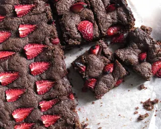 Chocolate Strawberry Brownies