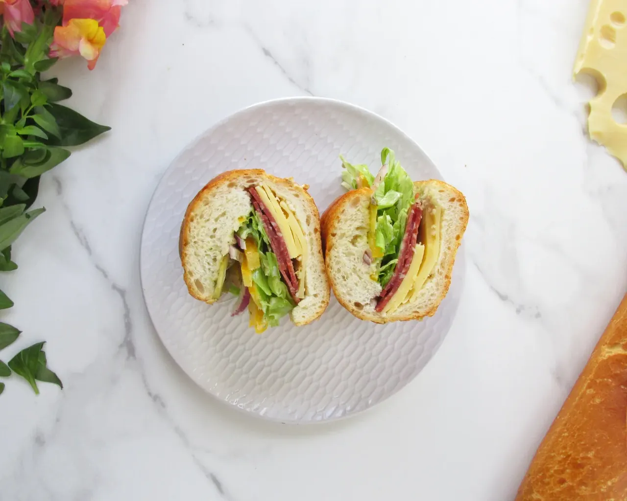 Italian Salami Subway Sandwich — Stripes & Willows